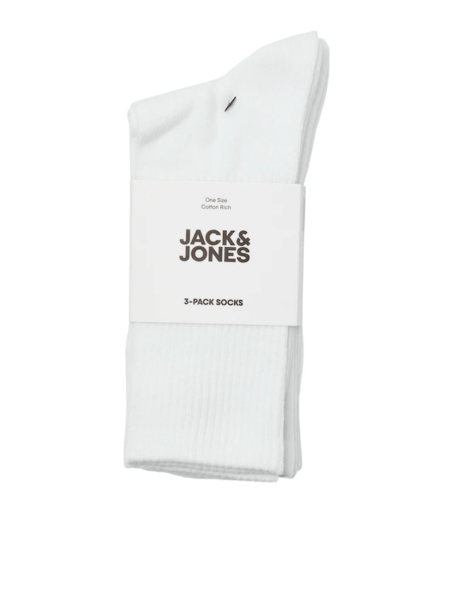 Jack & Jones Freizeitsocken »JACCHARLES – Tennissocken im 3er-Pack mit Stretch-Komfort« Packung, 3 Stk. tlg. unifarben, casual