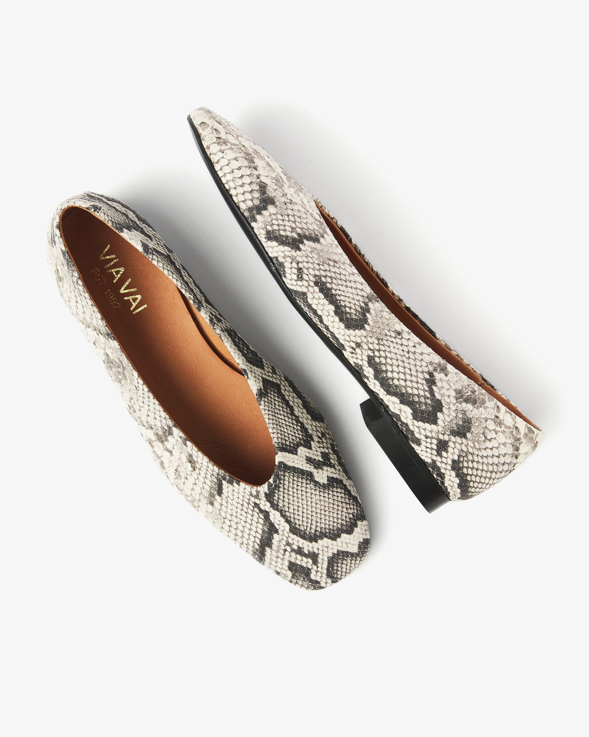 VIA VAI slangenprint ballerinas Lou Emmy