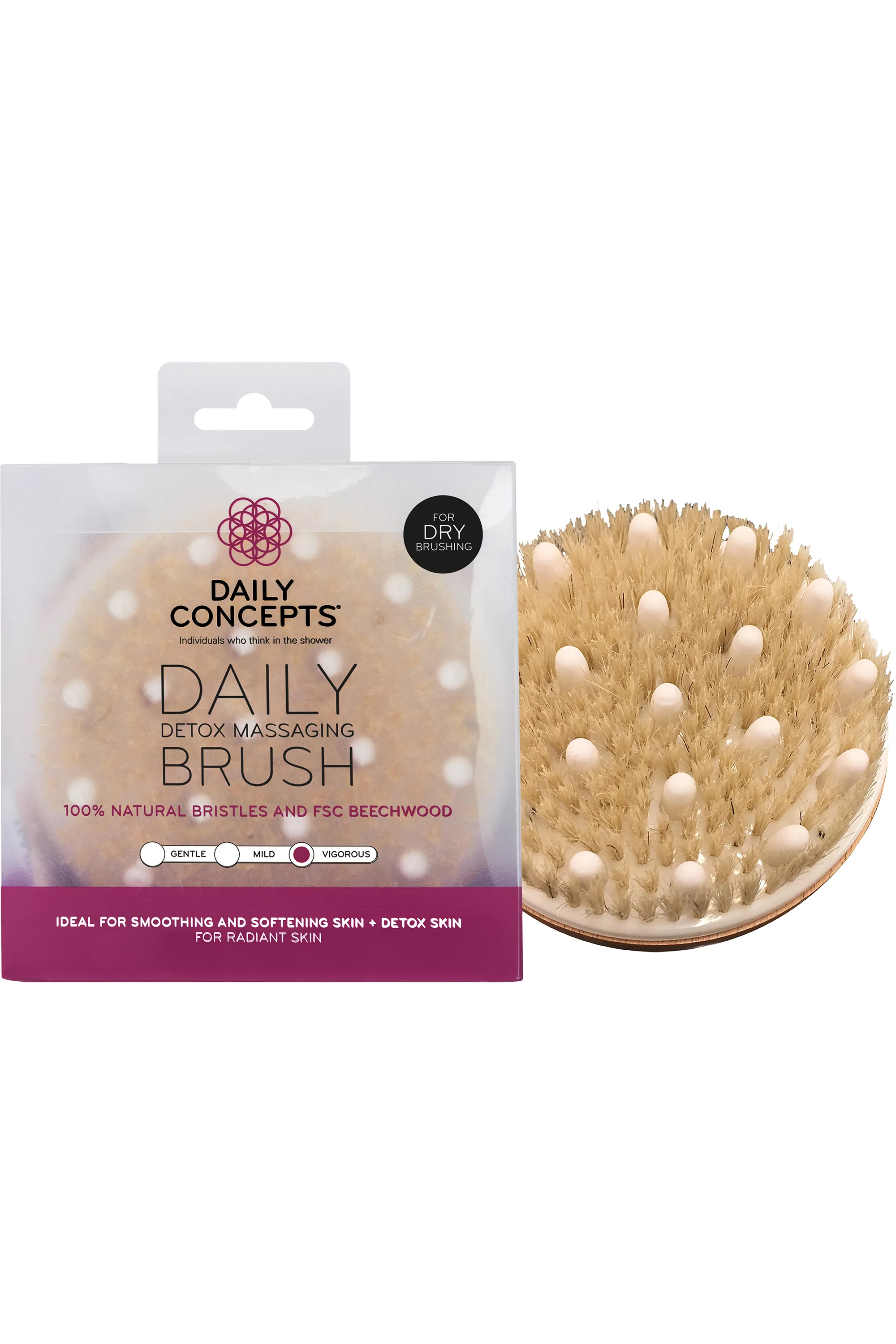 Daily Concepts Brosse de massage détox-176 g