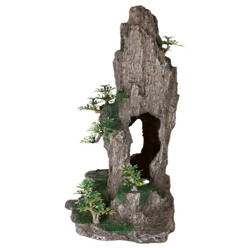 Formação rochosa marrom para decoração de aquário