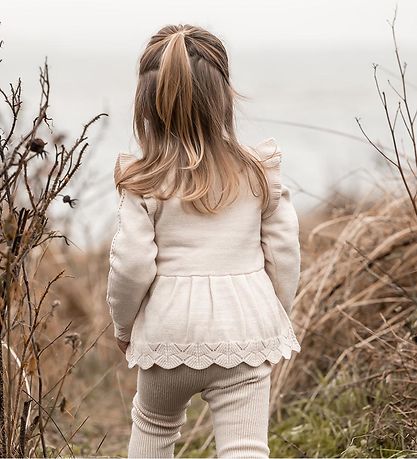 Fliink Bluse - Strick - Viskose - Alilly Peplum - Sandshell