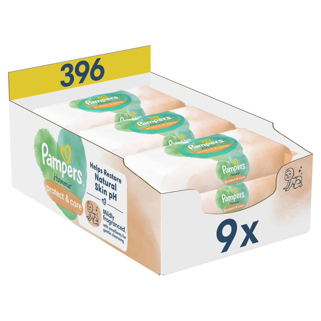 Geweldig productCalendula babydoekjes - 9 x 44 stuks