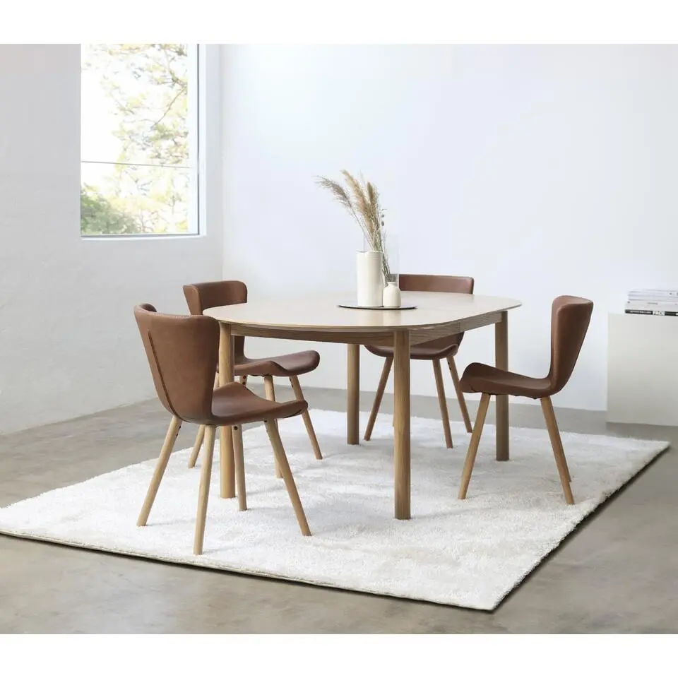 Eettafel Ovaal - Naturel Eikenhout - 280x100x75cm - Gallina
