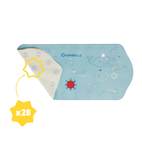 Tapis de bain XXL Bleu - BADABULLE
