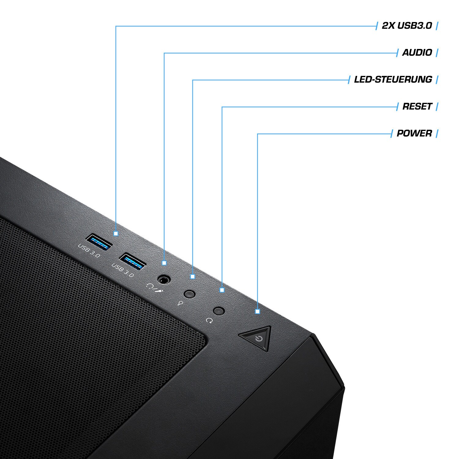 Gaming PC Raptor 12 Intel Core i9-12900KS, 32GB DDR4, NVIDIA RTX 4070 Ti Super 16 GB, 1TB SSD, 2TB HDD, WLAN, Windows 11