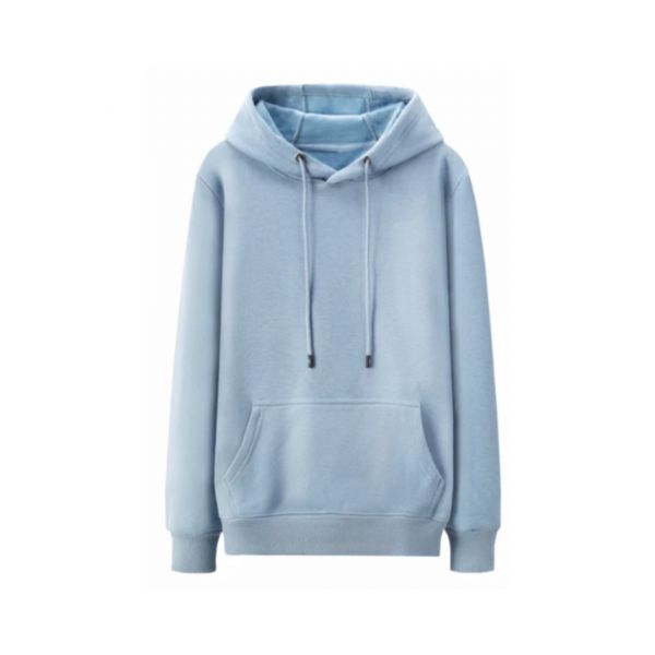 Sweat com Capuz Azul Claro XXL
