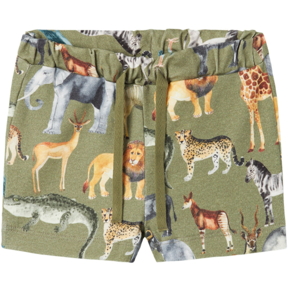 Køb Name It Oil Green Jasen Shorts