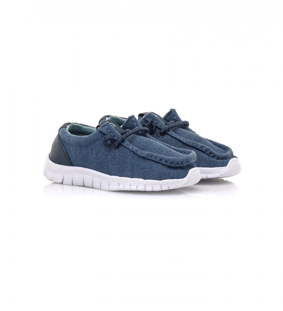 Mocassins azuis submarinos da Mustang Kids