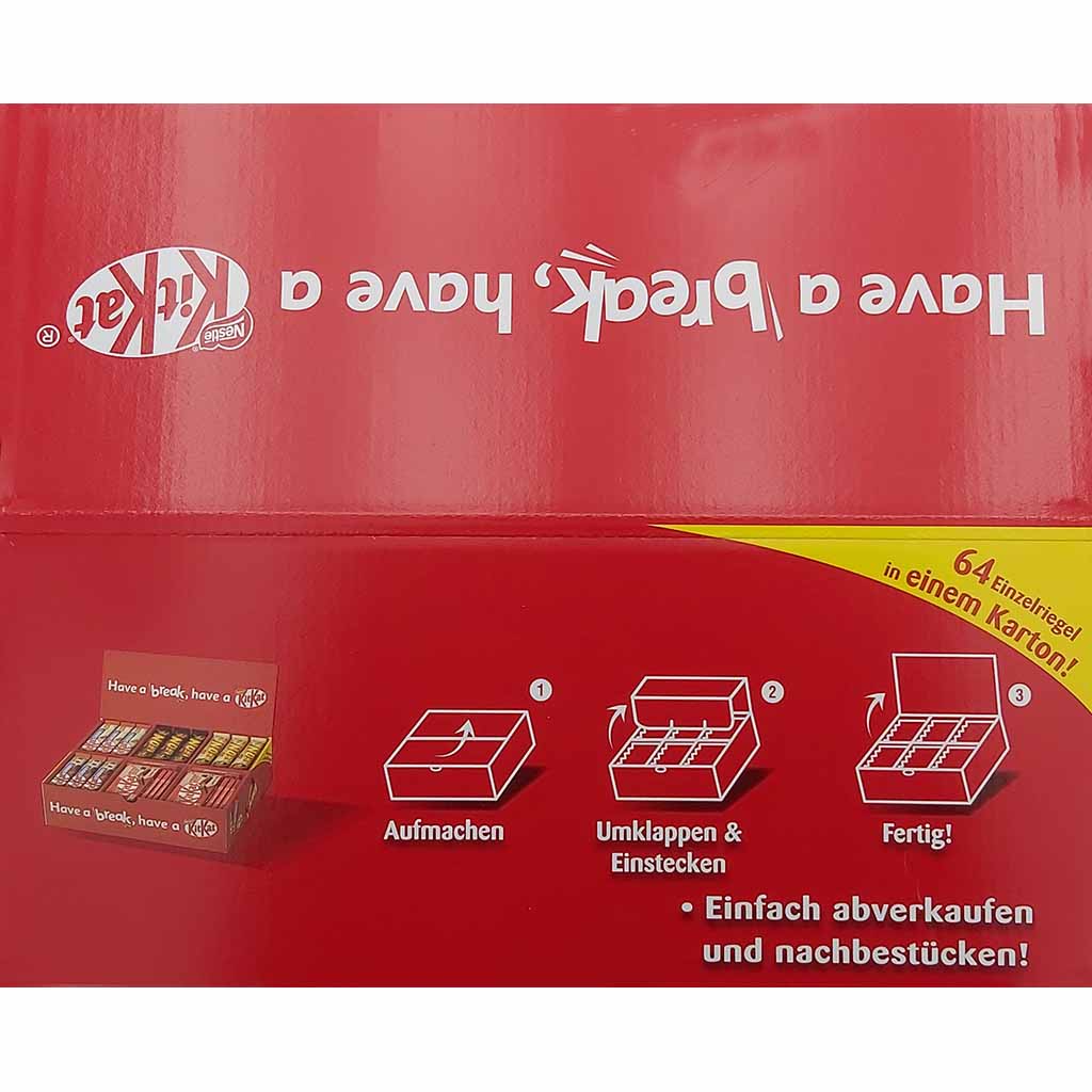 KitKat & Lion Nestlé Sortimentskarton 64 Riegel 2,629 kg MHD:30.6.25