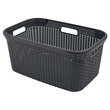 Curver wasbox antraciet 40 l incl. deksel