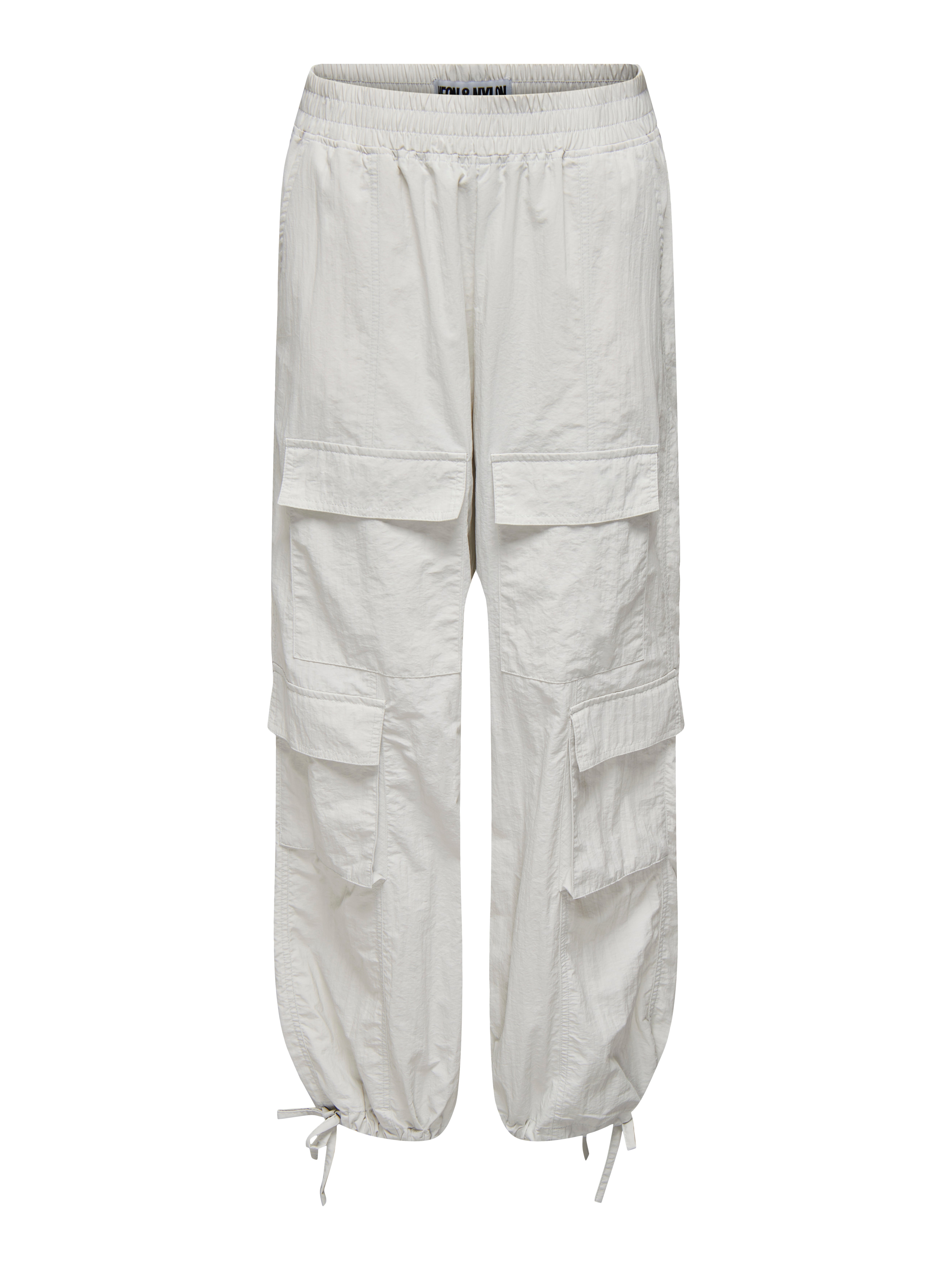 NEOENIELCA Mittlere Taille Gerade geschnitten Cargo-Hose Glacier Gray