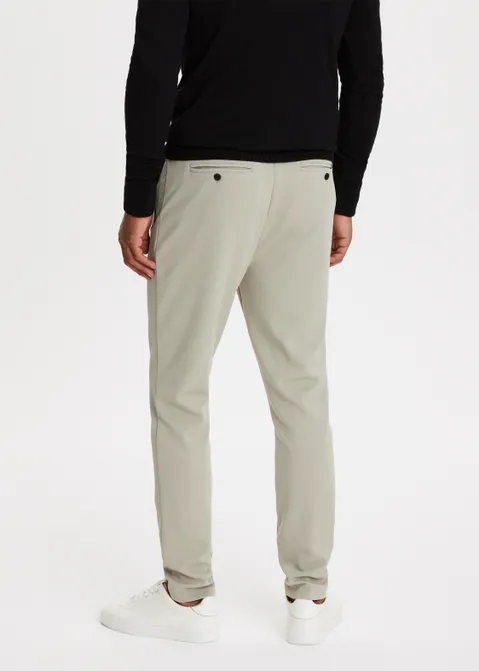 Pique chino slim fit grijs (GRS)