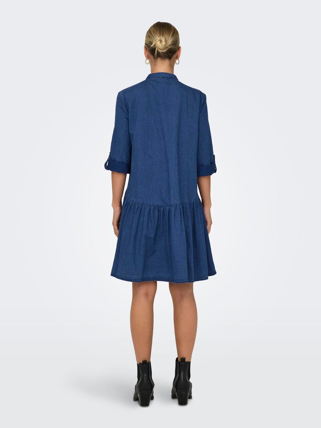 ONLCHICAGO Kurzes Kleid Dark Blue Denim