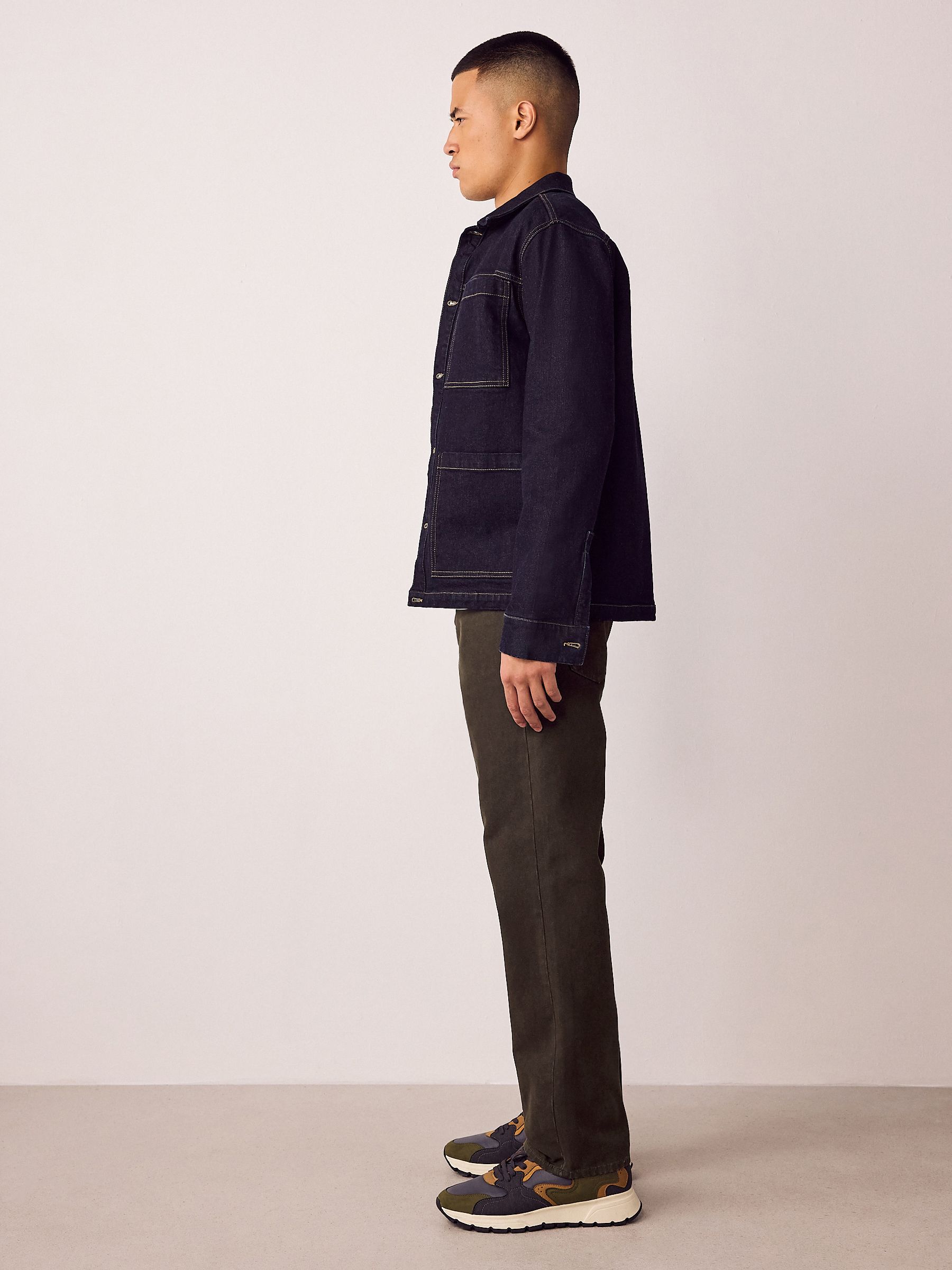 Bruin - Canvas denim jeans