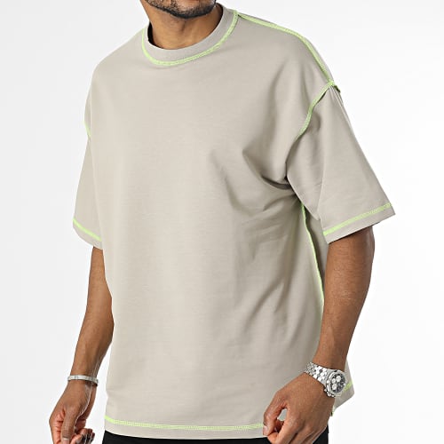 Tee Shirt Oversize Large Beige