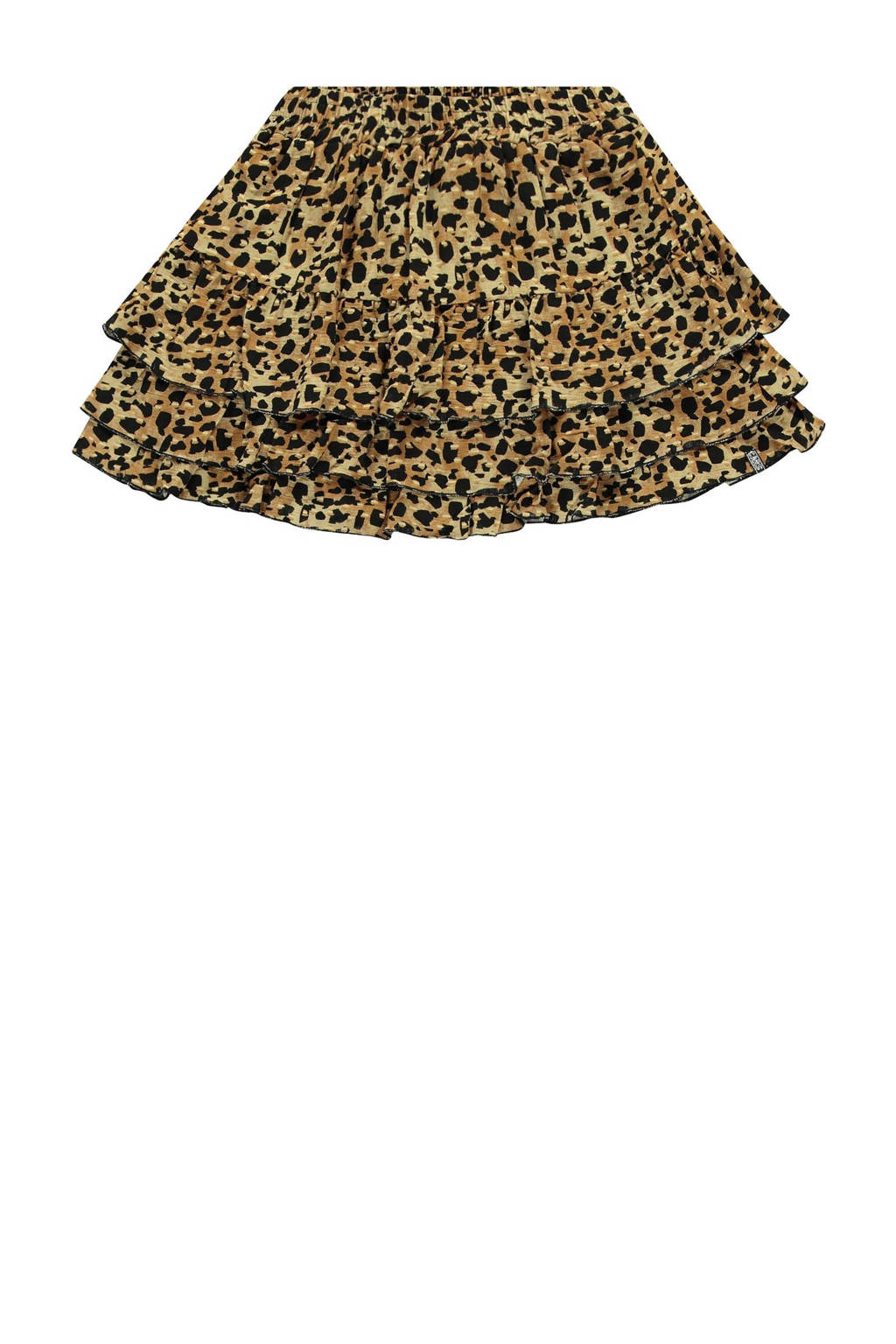 Cars rok met dierenprint bruin