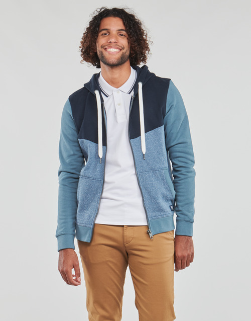 Tom Tailor - COLORBLOCK ZIPPER - Bleu