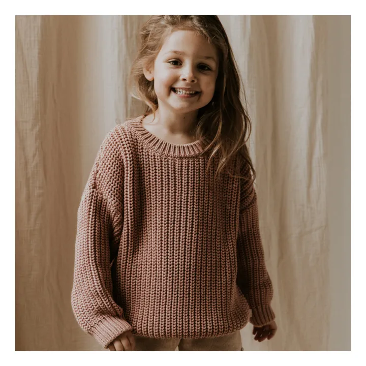 Yuki Pull Chunky Coton Bio | Blush