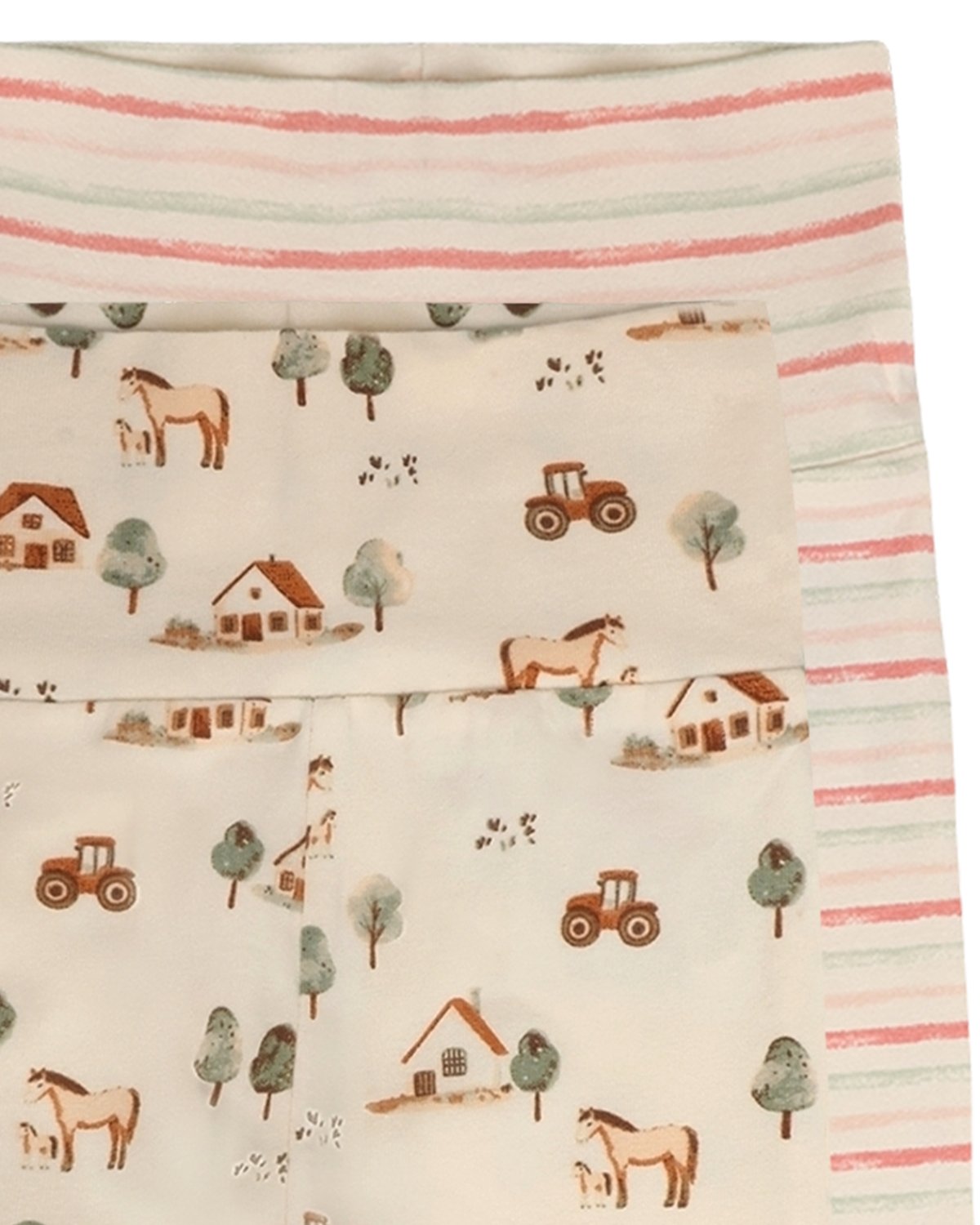 Leggings Baby m/ dobbelt liv 2pk – Bomull, Elastan | HCLuca