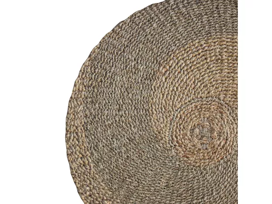 Tapis rond ∅120cm en jacinthe d'eau - Yvy