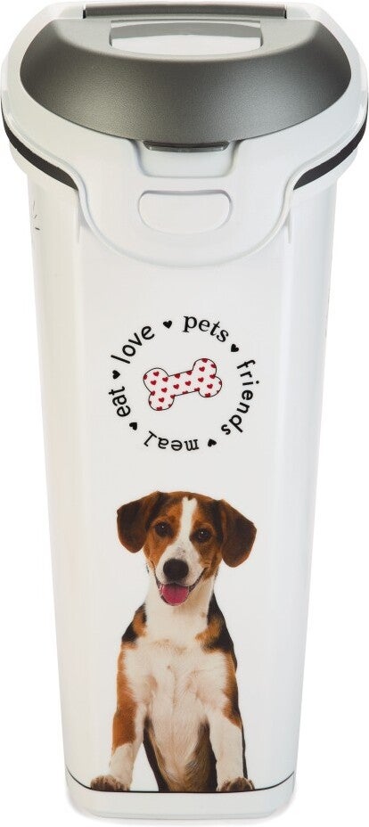 Curver voerton hond wit 23 L / 10 kg
