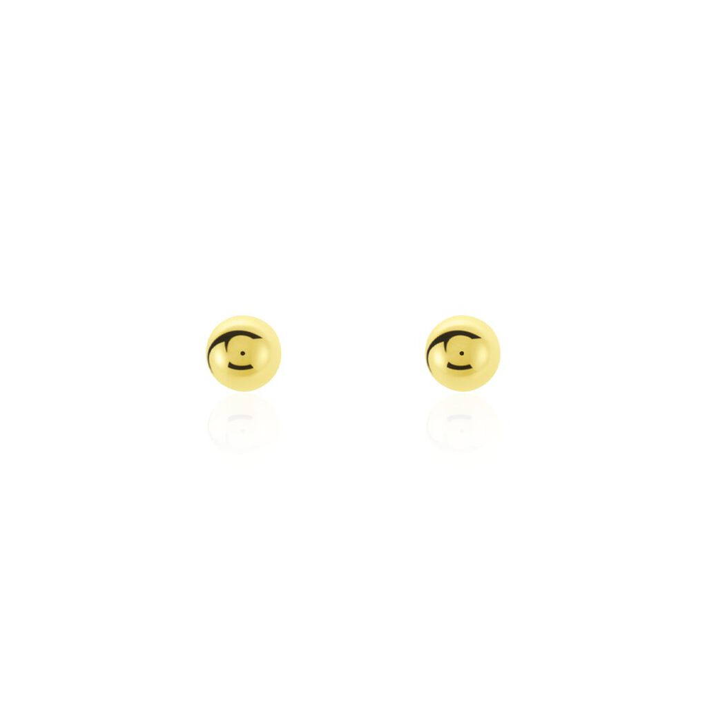 Boucles D'oreilles Puces Or Jaune Fidelia