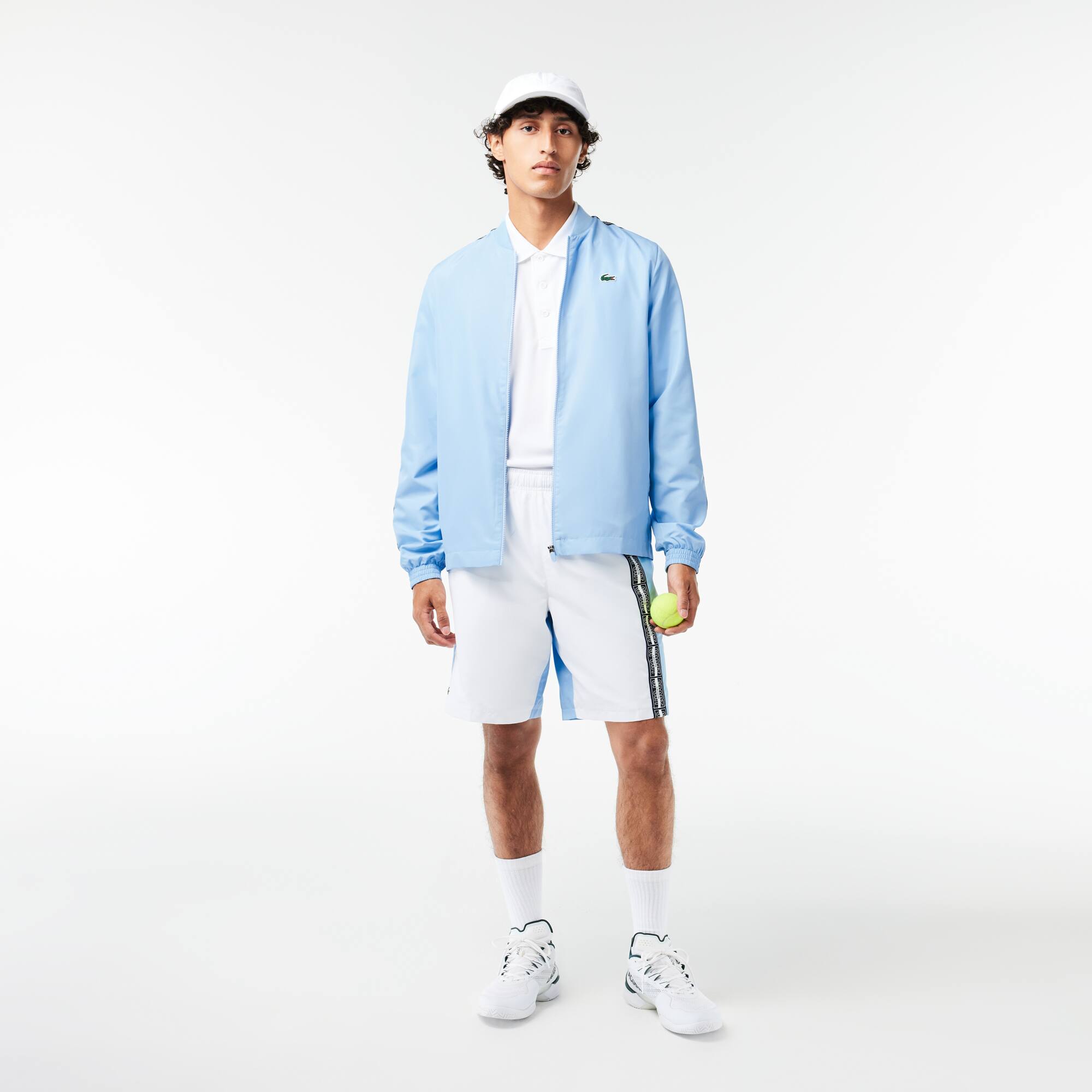 Tennis-Shorts aus recyceltem Gewebe Bermudas - Weiss - Lacoste - Herren