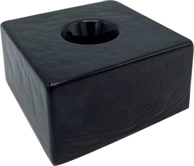 ScentChips kandelaar Block zwart D 8 H 3 cm