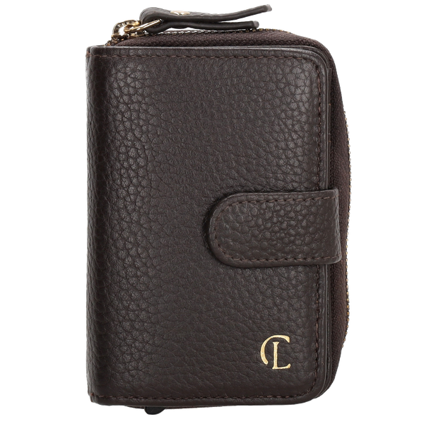 Charm London Washington Creditcard Etui Rits Donkerbruin