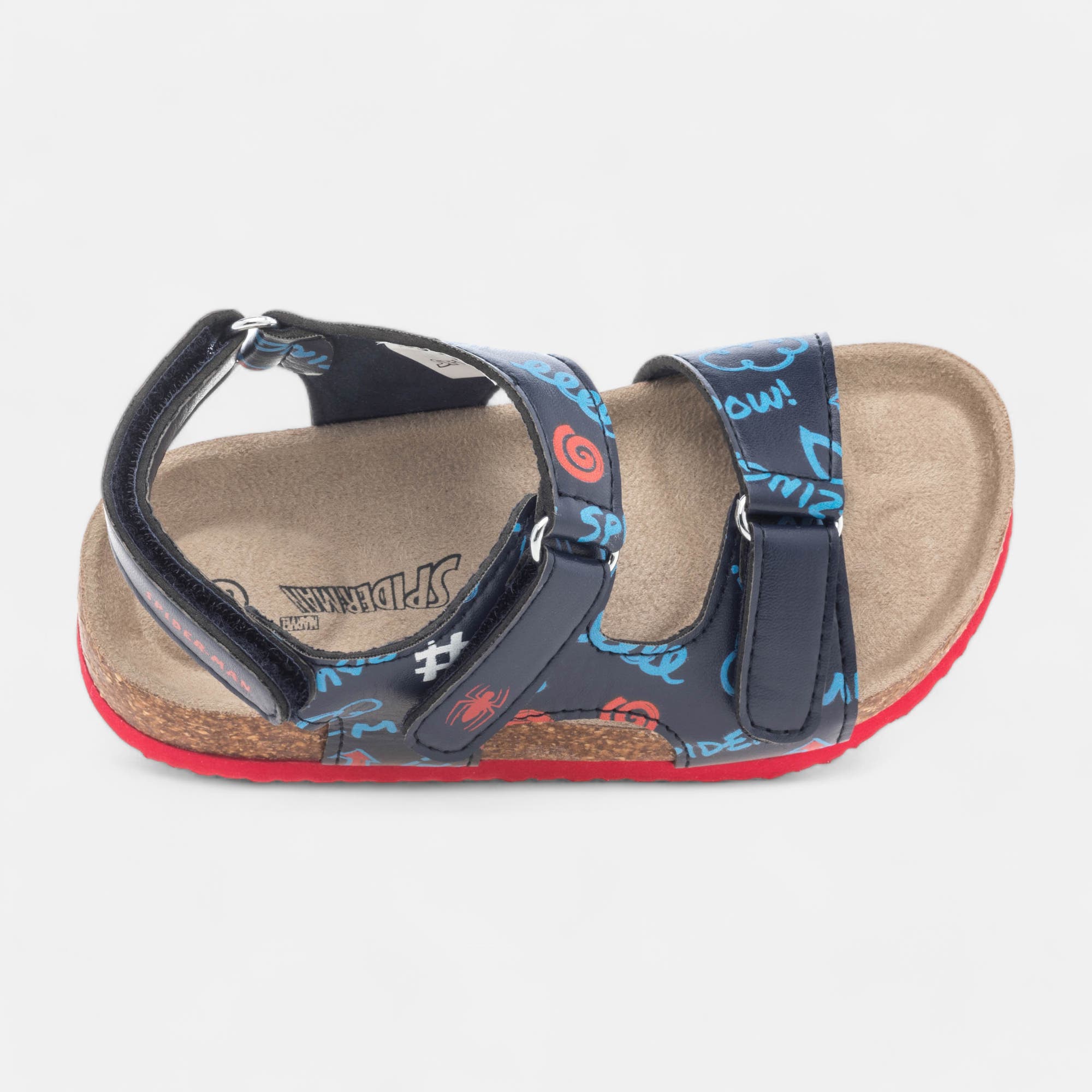 Mules semelle liège Garçon bleu marine