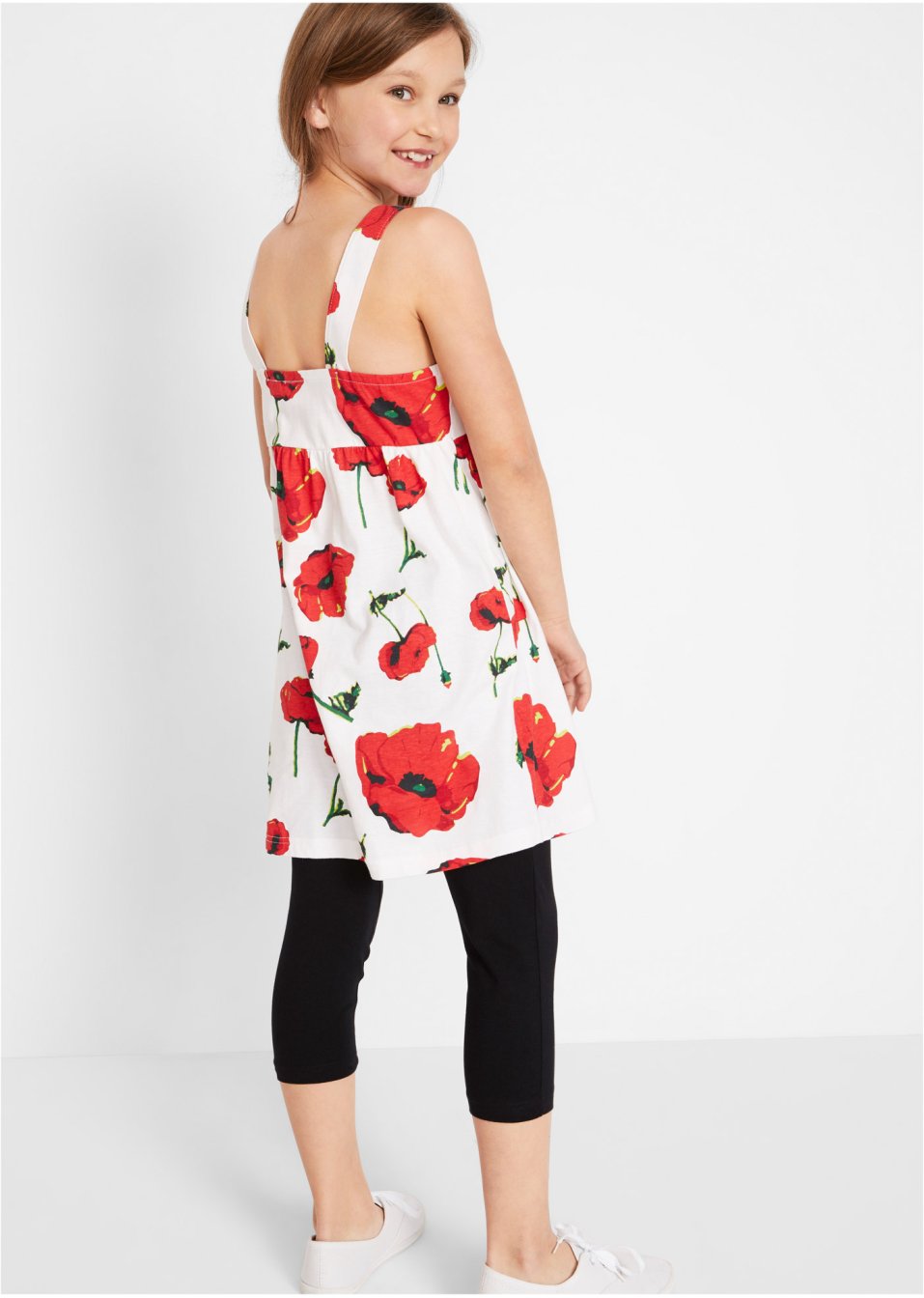 Robe fille et legging 3/4 (Ens. 2 pces.) avec coton