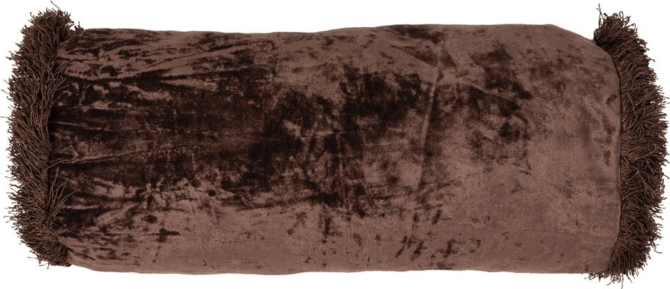 Linen & More sierkussen Bolster bruin 22 x 50 cm