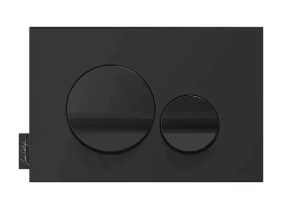 Pack WC suspendu sans bride JACOB DELAFON Struktura+ bâti-support + plaque Noir brillant/Noir mat