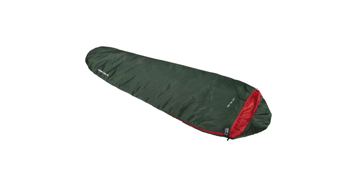 High PeakLite Pak 800 slaapzak  (Groen/rood)