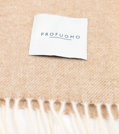 Profuomo Sjaal Lamswol Lichtbeige PPUS30001F-G kopen