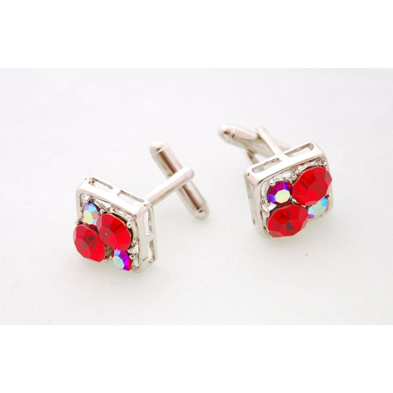 Boutons de manchette, MIDAS Rouge, Cristal Swarovski