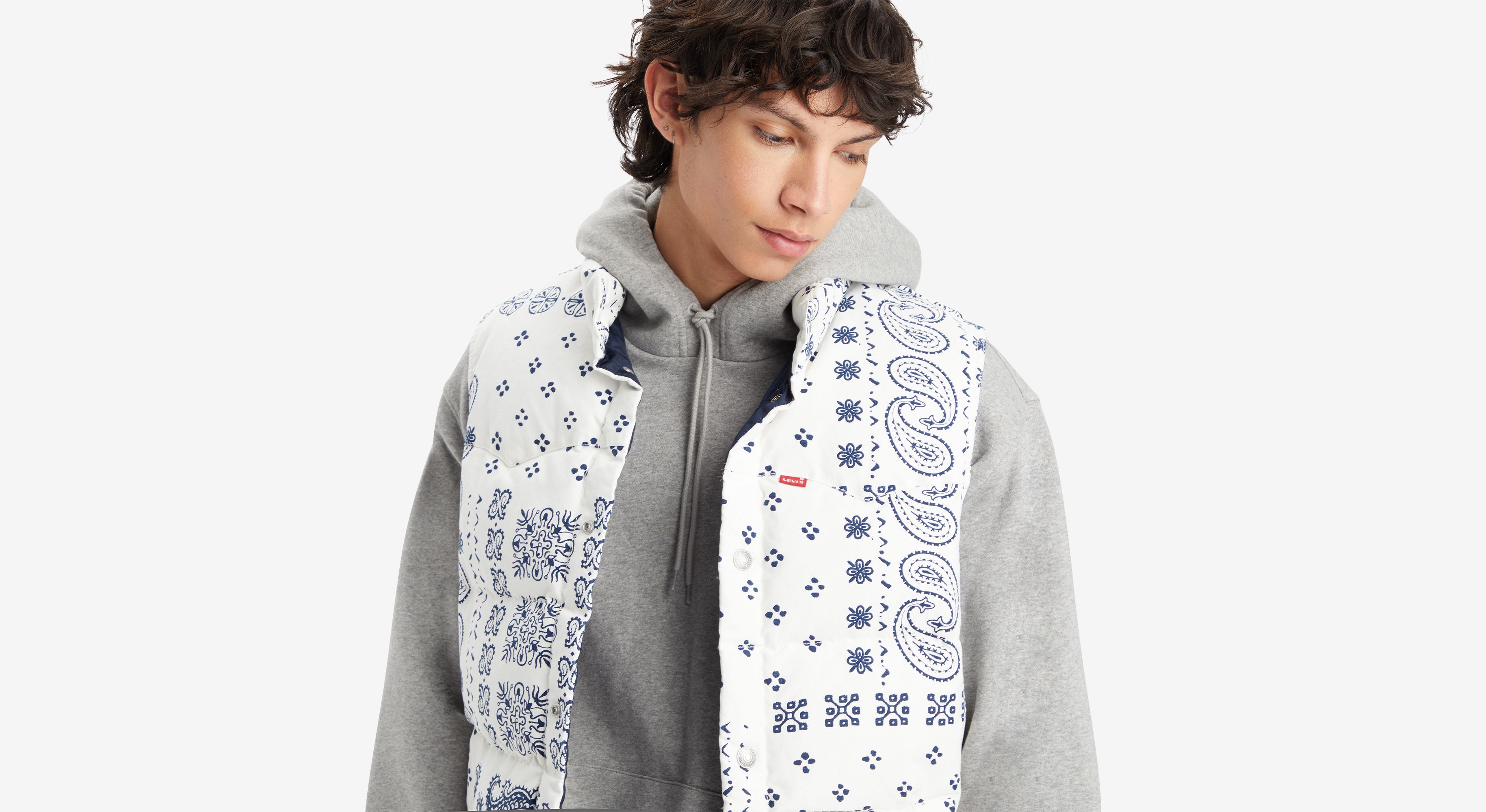 Doudoune sans manches western Super - Francisco Bandana Naval Academy - Multicolore