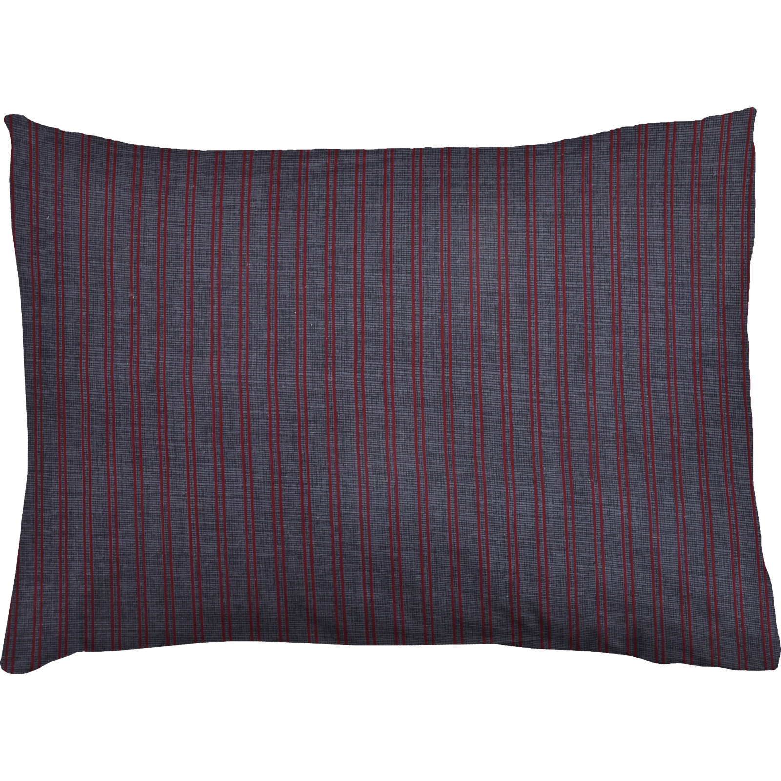 Bettwäsche Flanell Streifen/Monochrom rot