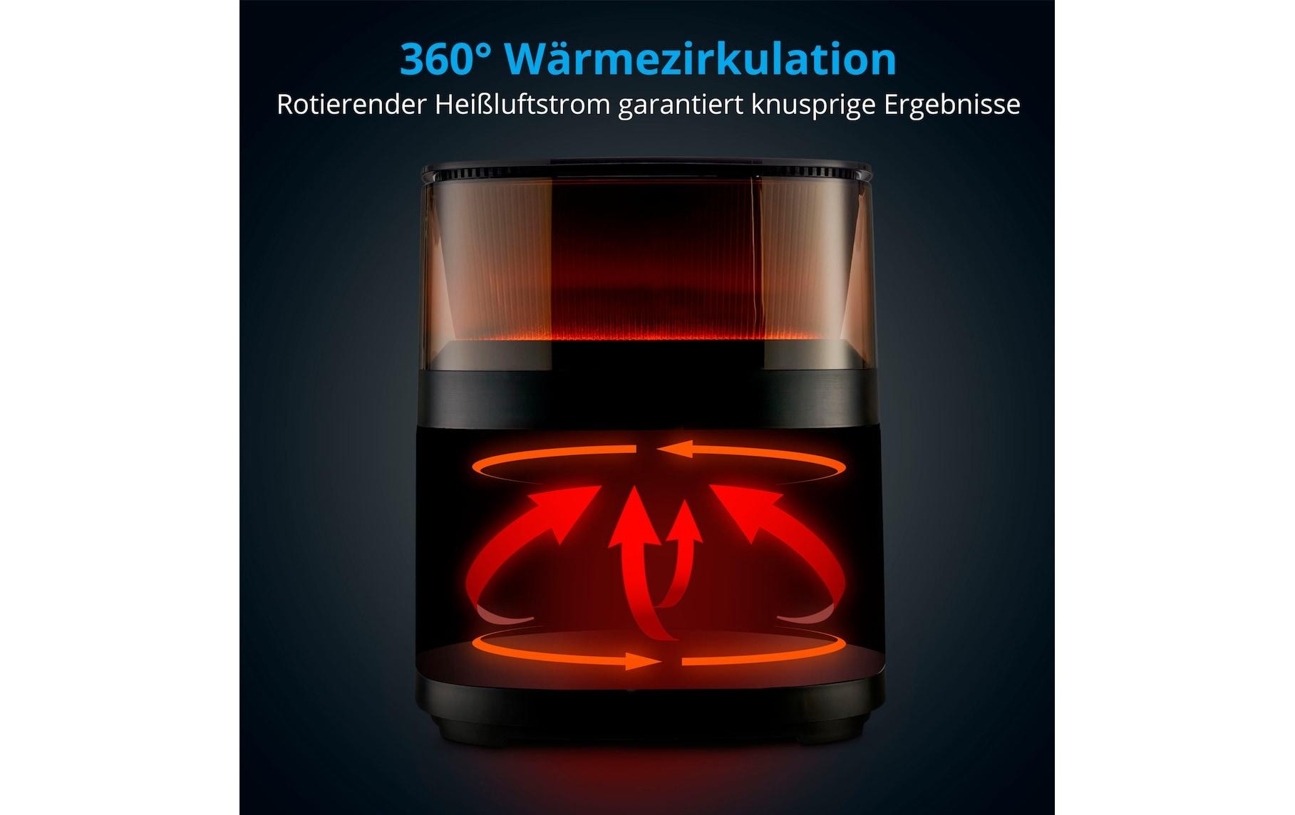 Medion® Heissluftfritteuse »MD 11780 5 l, Schwarz« 1500 W
