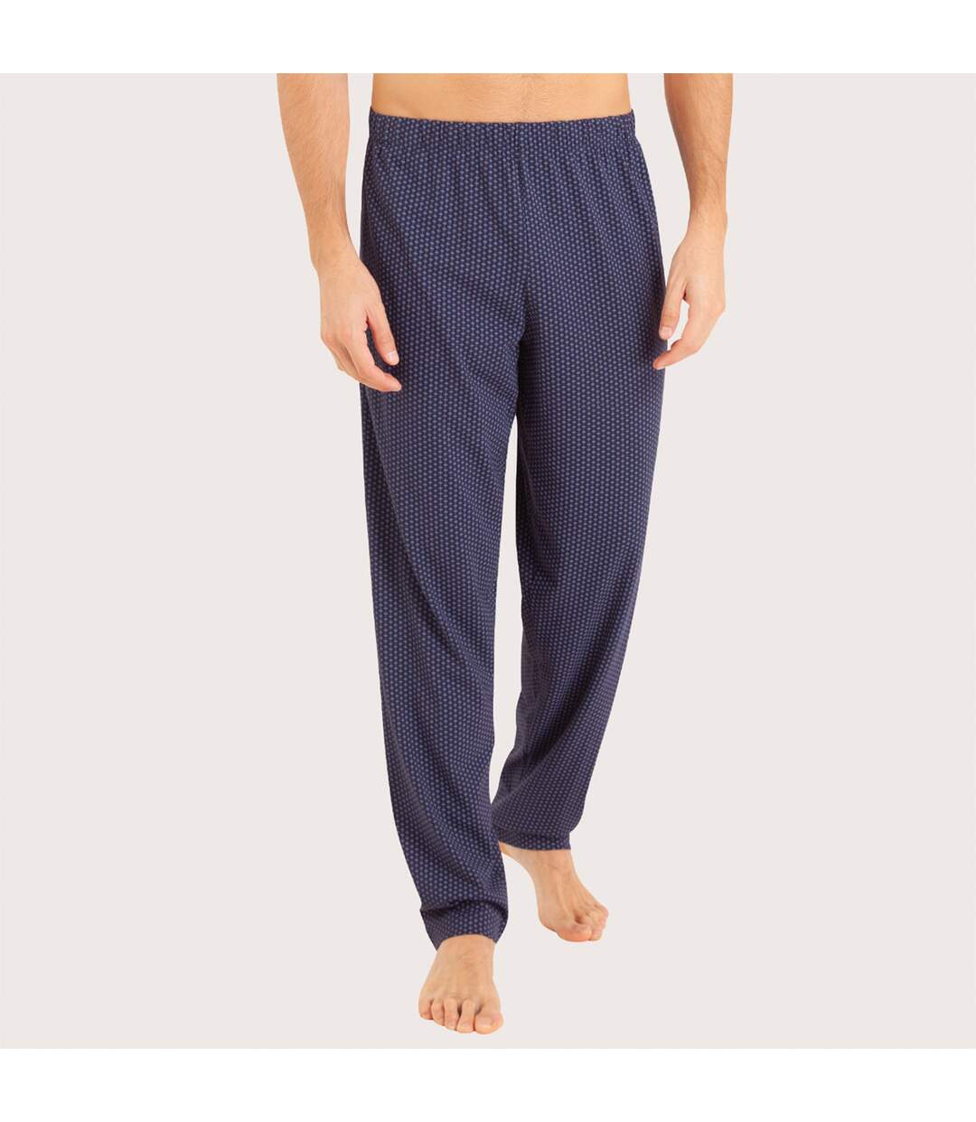 Pyjama long col V homme Jersey