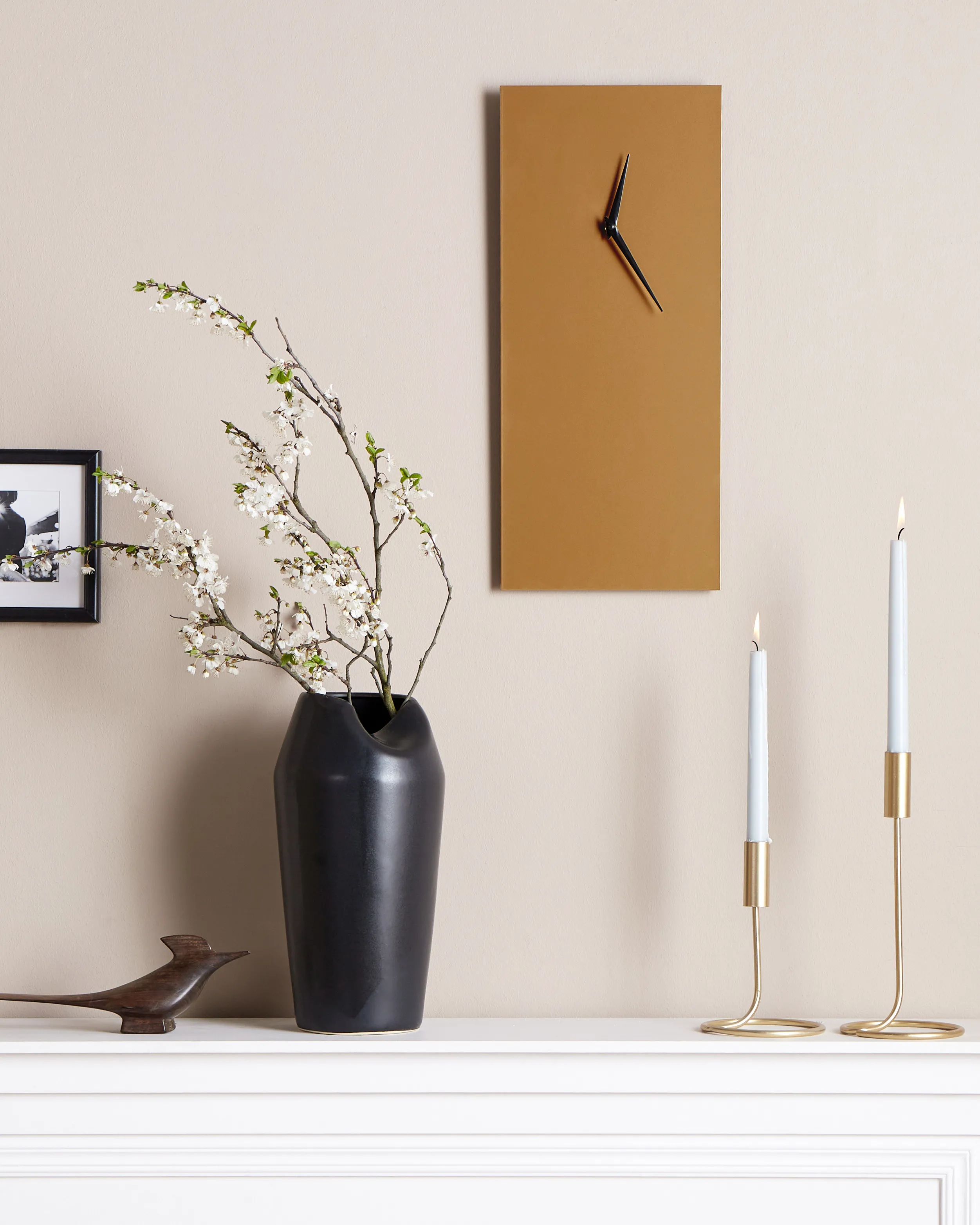 Wandklok POMBAL 22 cm Metaal Goud