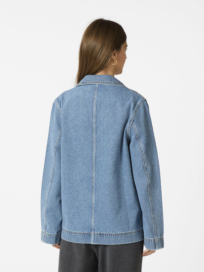 Neo Noir Dimma Denim Blazer Blue