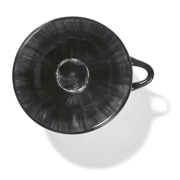 Serax Tasses en céramique Ann Demeulemeester - Set de 2 | Noir