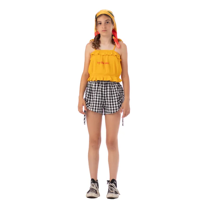 Piupiuchick Top Gaufré By The Sun Coton Bio | Jaune