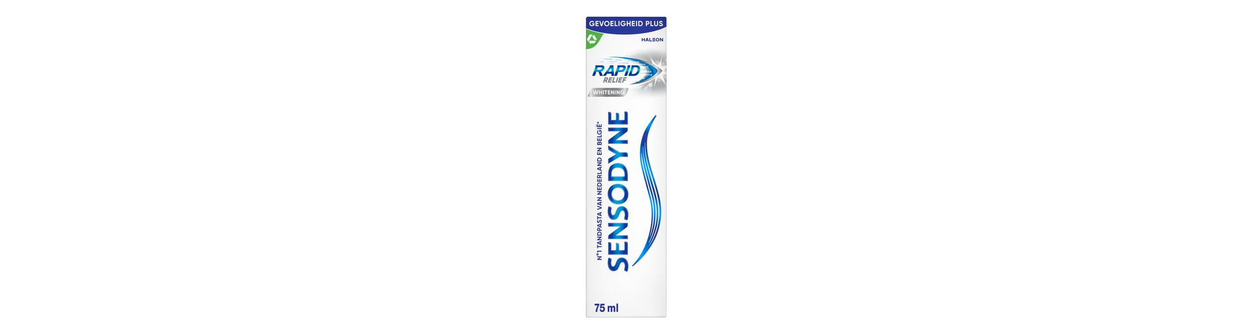 Sensodyne Rapid Relief Whitening tandpasta voor gevoelige tanden 75 ml