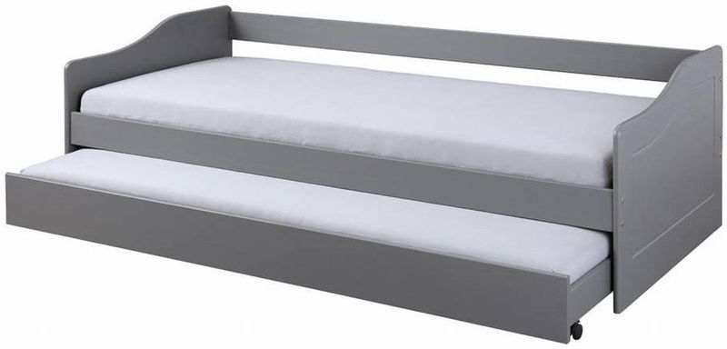 Kajuitbed Malte - Grijs - Bedlade - Stevig - Functioneel