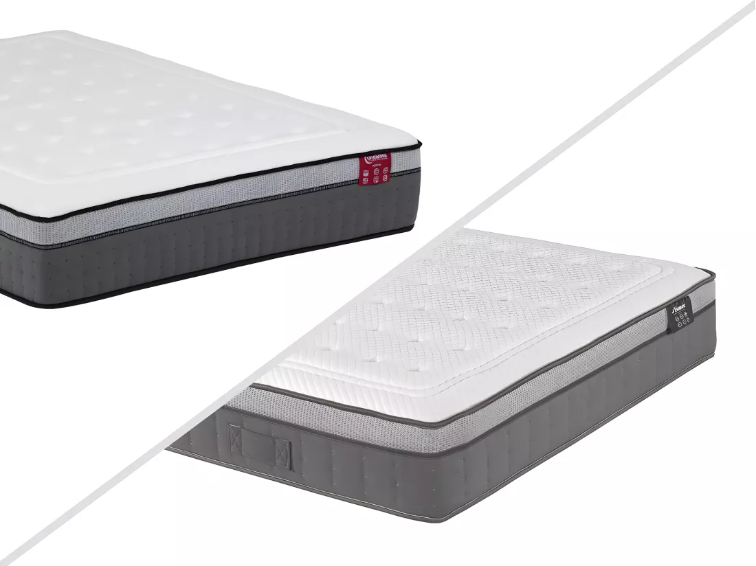 Matelas 160 x 200 cm hybride ressorts ensachés 7 zones et mémoire de forme ép.30cm - ASGARD de YSMÉE
