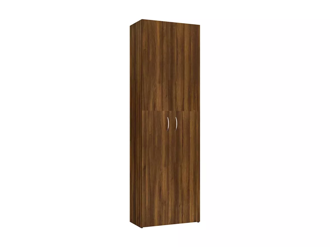Armoire de bureau Chêne marron 60x32x190 cm Bois d'ingénierie