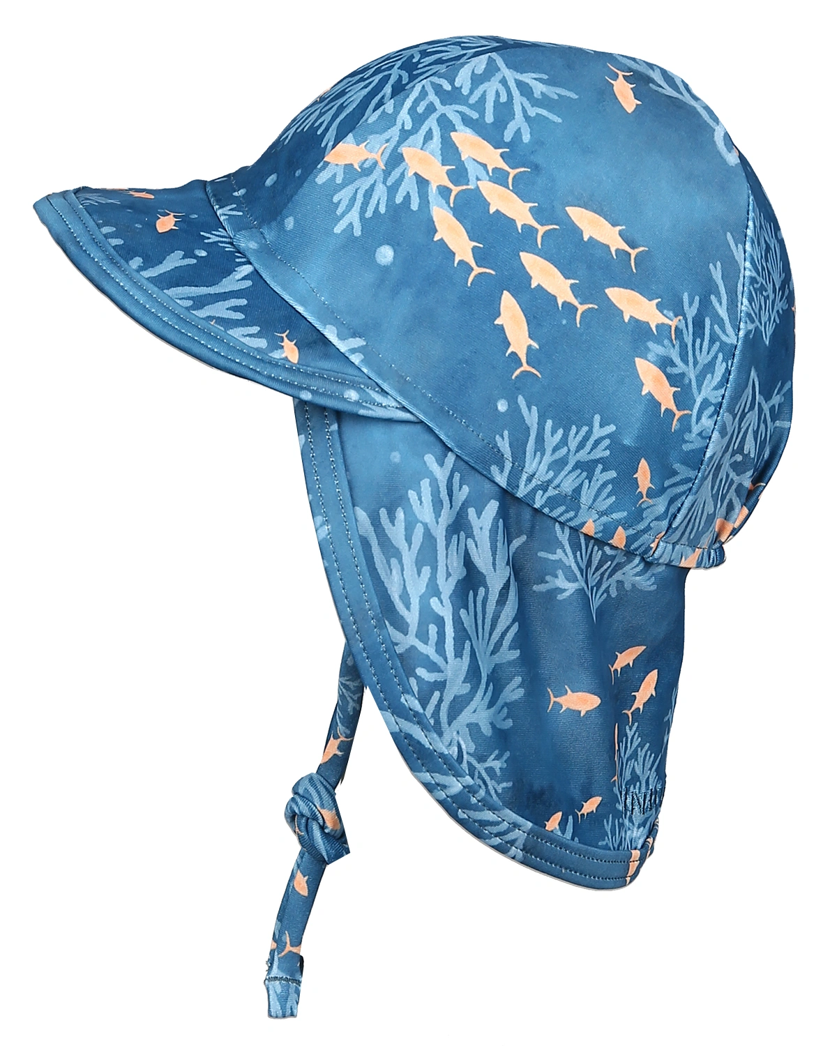 Sonnenhut MATGUSTAS DEEP WATERS mit Nackenschutz in blau