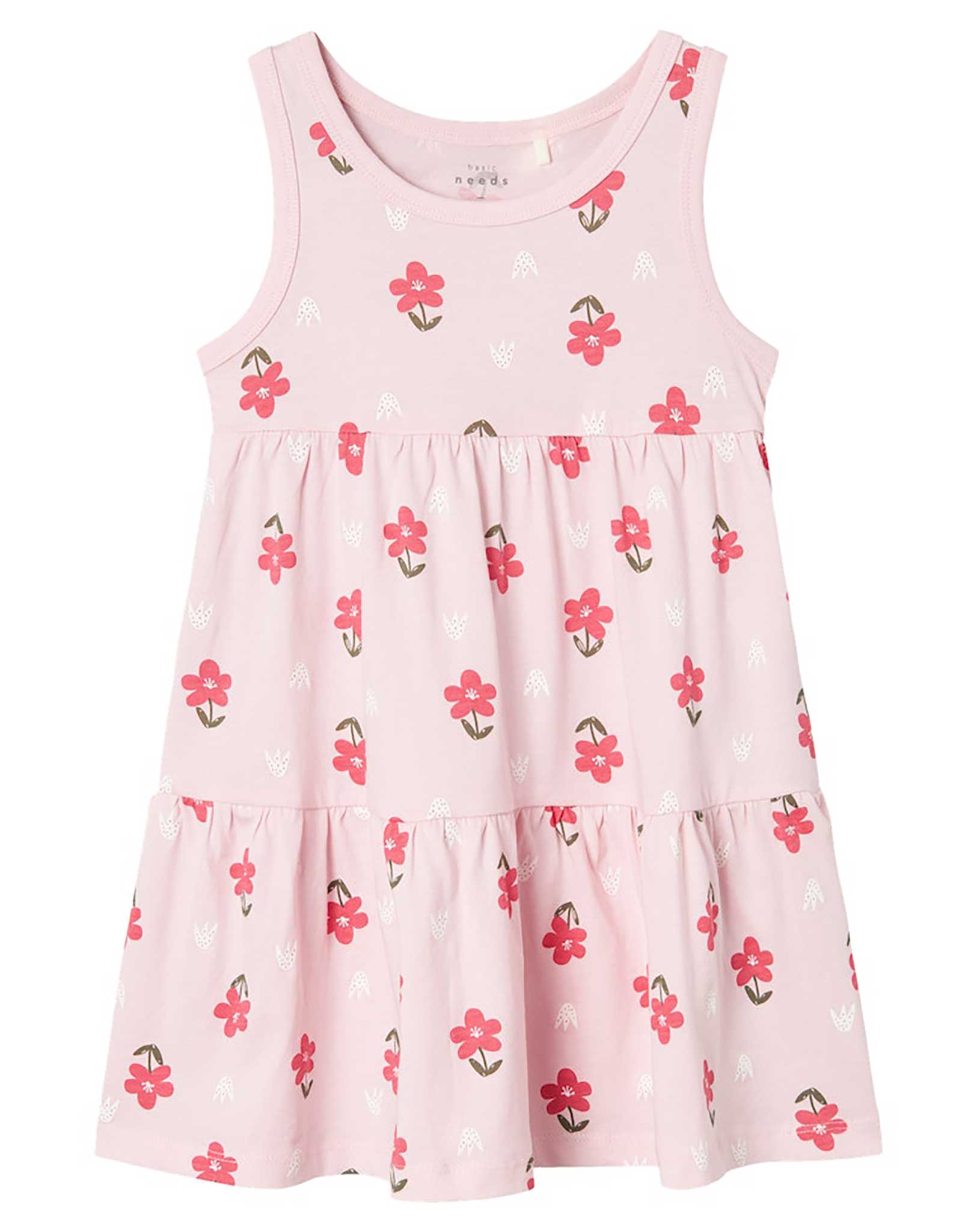 Kleid NMFVIGGA SPENCER LITTLE FLOWERS ärmellos in parfait pink